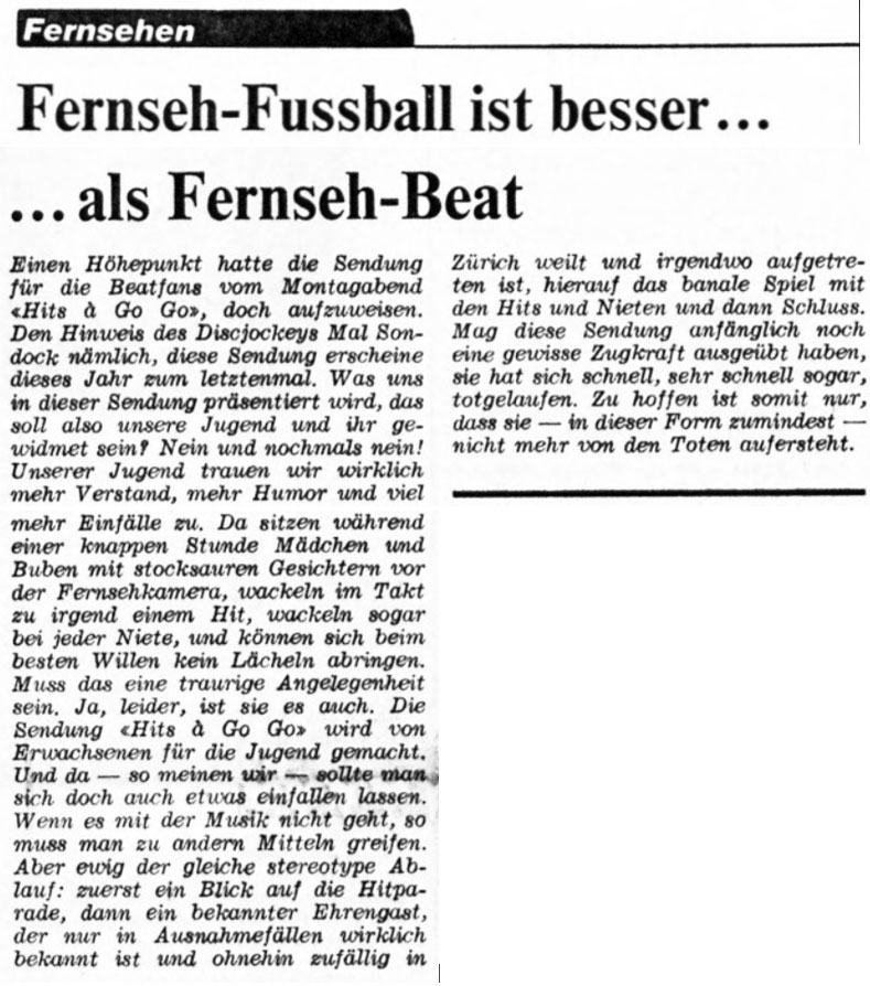  Eric Bachmann Fotoarchiv, Hits à Gogo