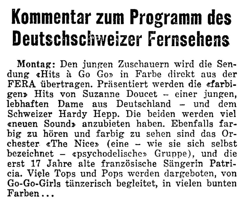  Eric Bachmann Fotoarchiv, Hits à Gogo