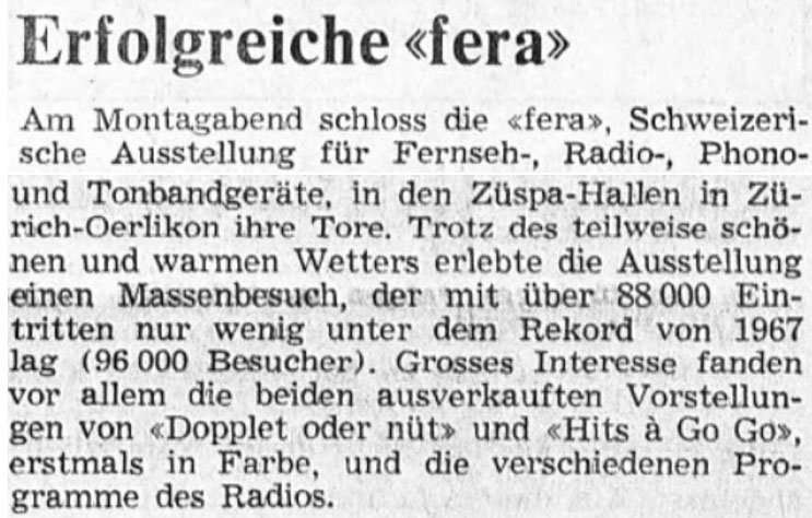  Eric Bachmann Fotoarchiv, Hits à Gogo