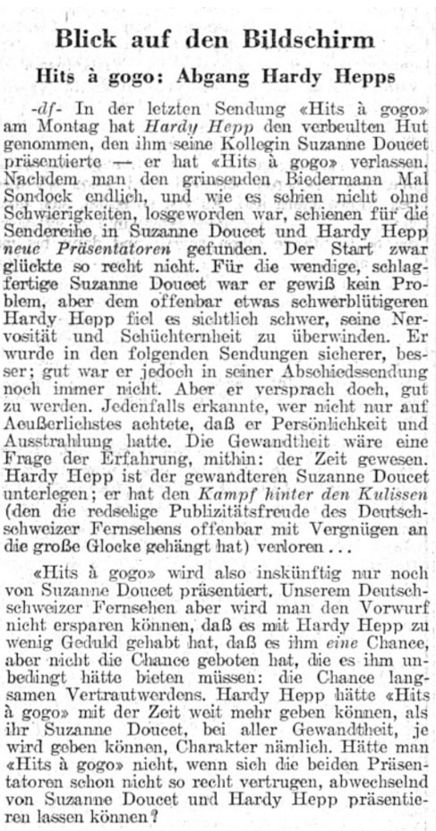  Eric Bachmann Fotoarchiv, Hits à Gogo