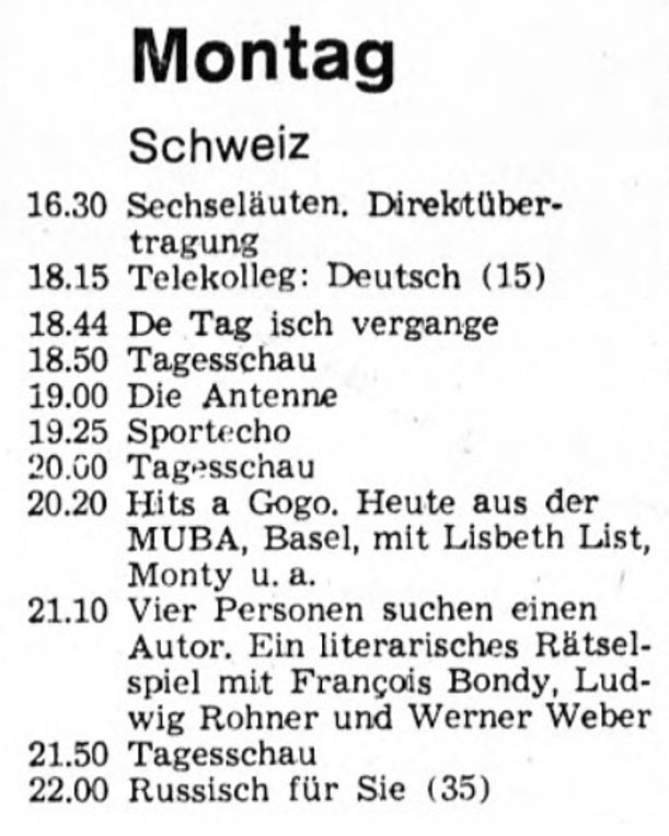  Eric Bachmann Fotoarchiv, Hits à Gogo