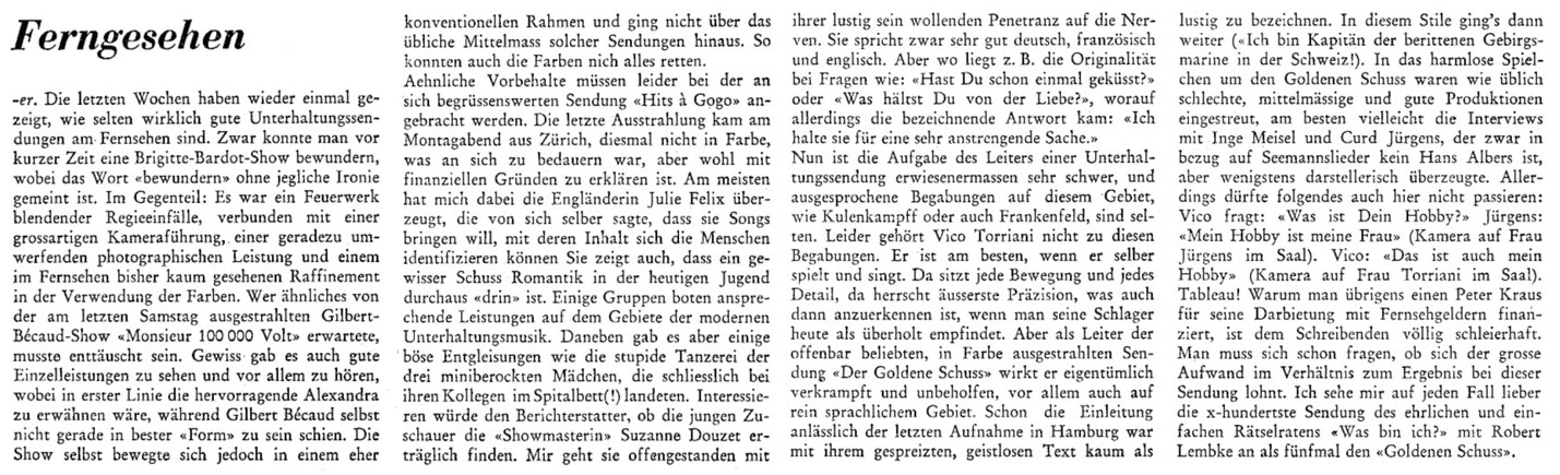  Eric Bachmann Fotoarchiv, Hits à Gogo