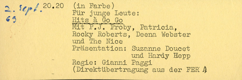  Eric Bachmann Fotoarchiv, Hits à Gogo