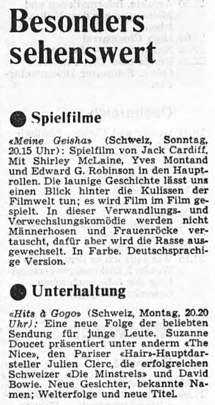  Eric Bachmann Fotoarchiv, Hits à Gogo