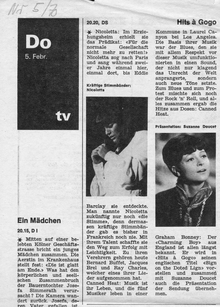  Eric Bachmann Fotoarchiv, Hits à Gogo