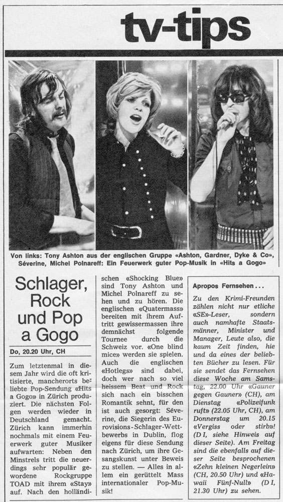  Eric Bachmann Fotoarchiv, Hits à Gogo