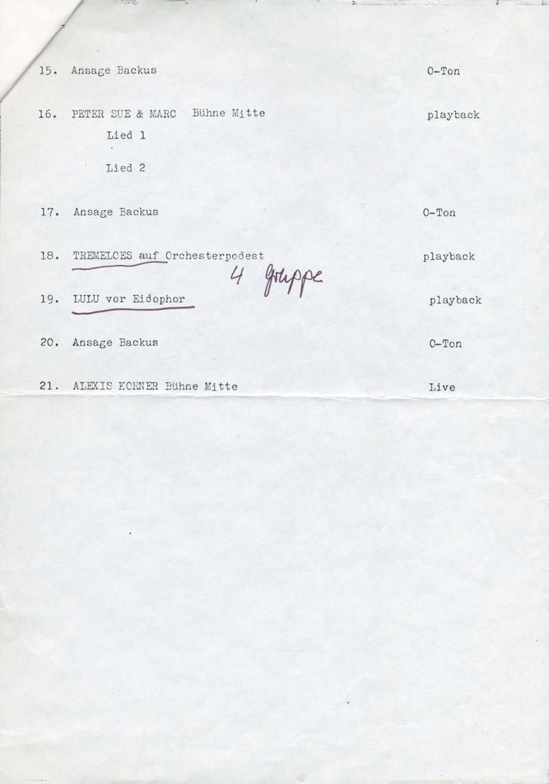  Eric Bachmann Fotoarchiv, Hits à Gogo