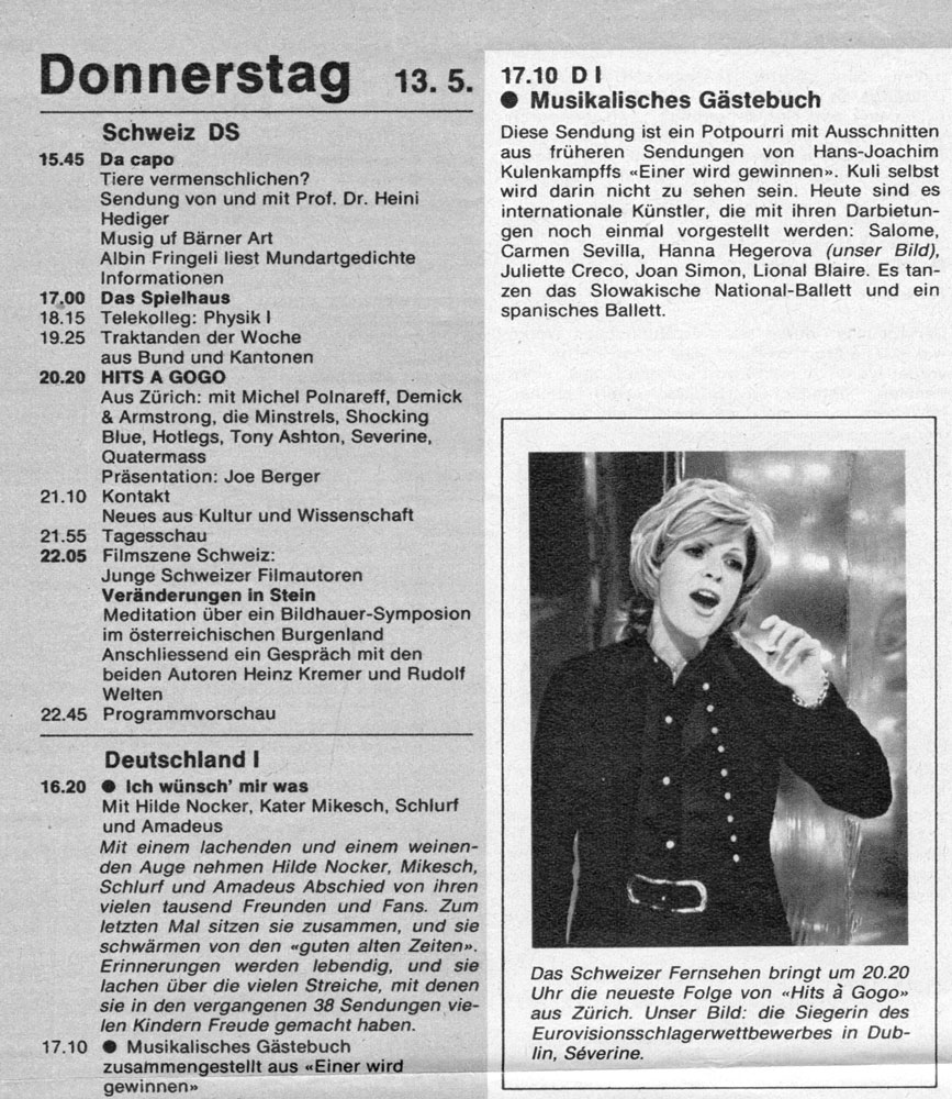  Eric Bachmann Fotoarchiv, Hits à Gogo