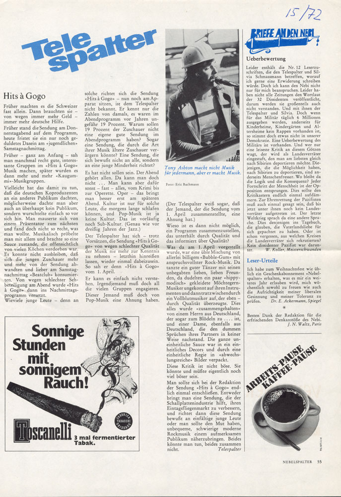  Eric Bachmann Fotoarchiv, Hits à Gogo