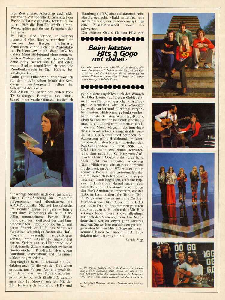  Eric Bachmann Fotoarchiv, Hits à Gogo