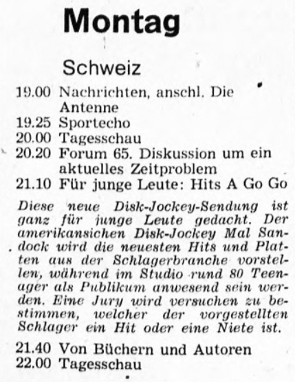  Eric Bachmann Fotoarchiv, Hits à Gogo