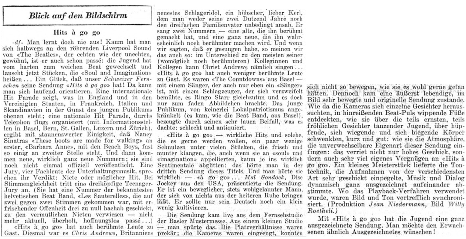  Eric Bachmann Fotoarchiv, Hits à Gogo